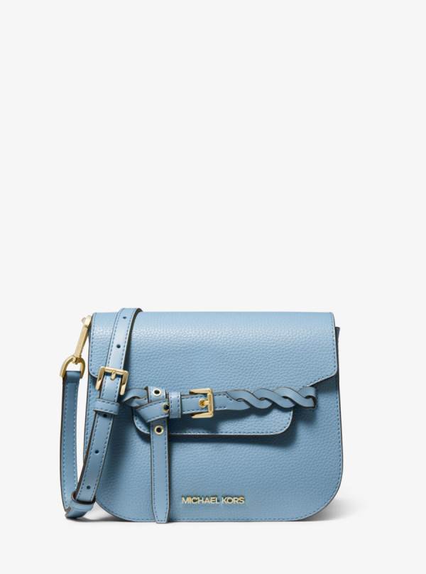 Damske Spojková Taška Michael Kors Emilia Small Pebbled Leather Námornícka Modrá - Kabelky Michael Kors Vypredaj | AEMLK-0326